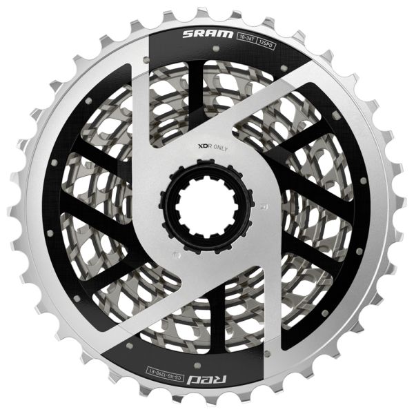 SRAM RED AXS XG-1290カセット10-36T SRAM RED AXS XG-1290 Cassette (Silver) (12 Speed) (SRAM XDR