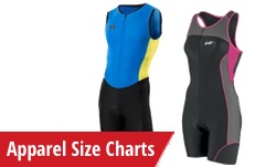 Tri Apparel Charts